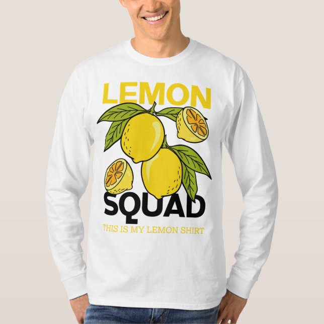 Camiseta Lemon Squad Funny Lemonade Summer Citrus Fruit (Anverso)