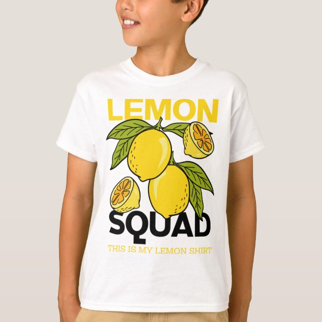 Camiseta Lemon Squad Funny Lemonade Summer Citrus Fruit (Anverso)