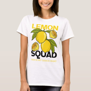 Camiseta Lemon Squad Funny Lemonade Summer Citrus Fruit
