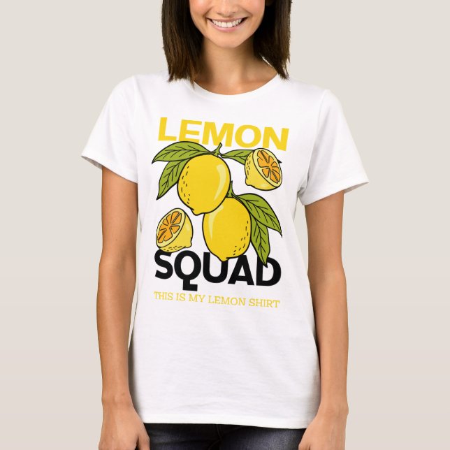 Camiseta Lemon Squad Funny Lemonade Summer Citrus Fruit (Anverso)