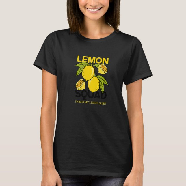 Camiseta Lemon Squad Lemonade Summer Citrus Fruit (Anverso)