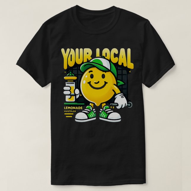 Camiseta Lemon Stand Funny Emprendedor Lemonade Para Niños  (Diseño del anverso)