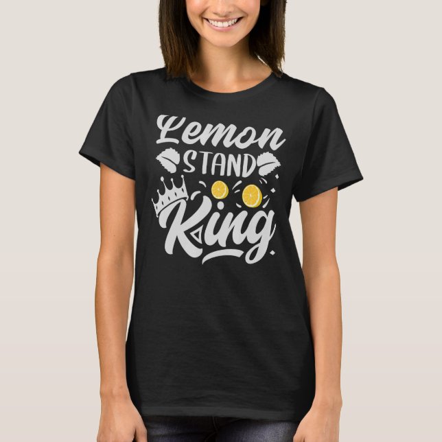 Camiseta Lemon Stand King Lemonade Summer Son Nephew (Anverso)