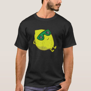 Camiseta Lemon Summer Fruit Gafas de sol sobre limón