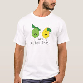 Camiseta Lemon y Lime Best Friends BFF Bestis de limón Art