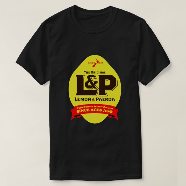 Camiseta Lemon y Paeroa Nueva Zelanda (Diseño del anverso)