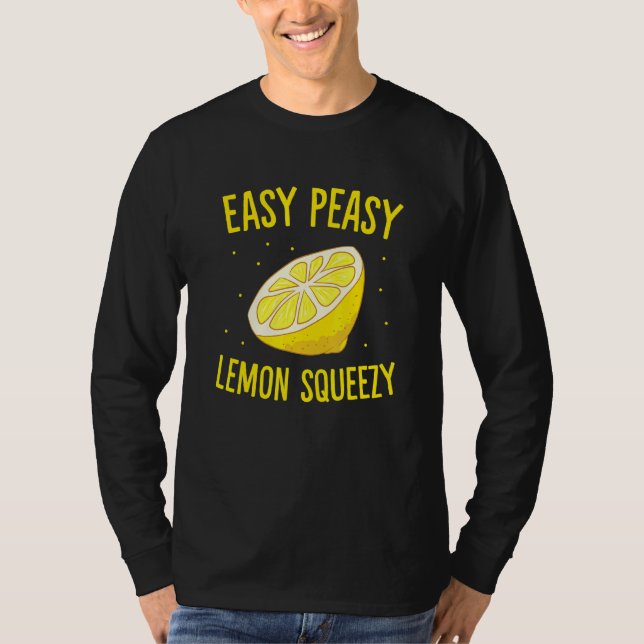 Camiseta Lemonada de verano de limón de limón fácil de colo (Anverso)