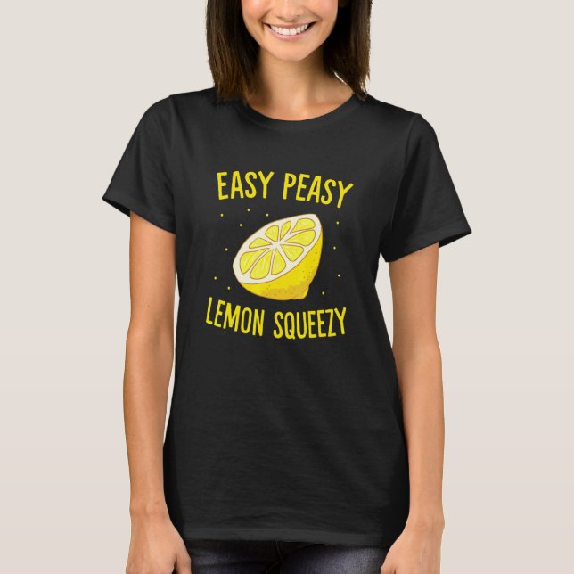 Camiseta Lemonada de verano de limón de limón fácil de colo (Anverso)