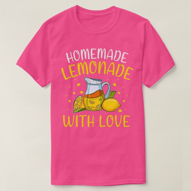 Camiseta Lemonade casera con jugo de limón de amor divertid (Diseño del anverso)