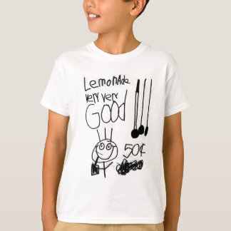 Camiseta LEmoNadE FOr SalE - kids hand drawn sign