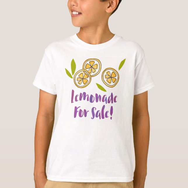 Camiseta Lemonade For Sale Lemonade Stand Kids (Anverso)