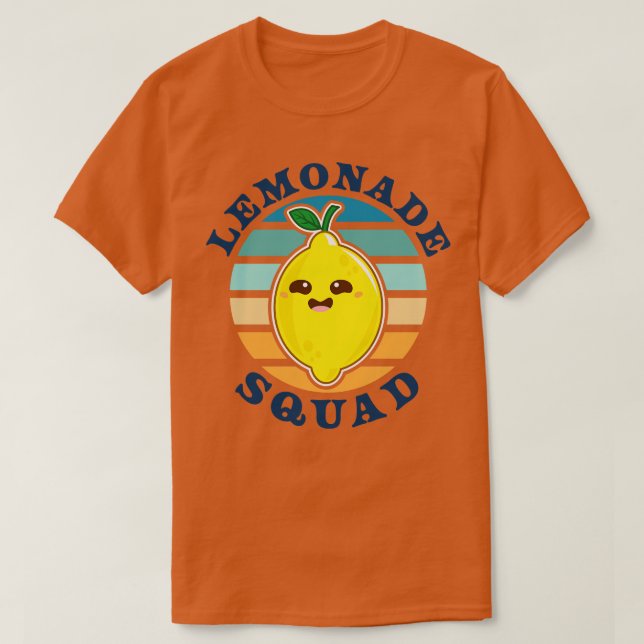 Camiseta Lemonade Squad Funny Lemonade Stand Summer (Diseño del anverso)
