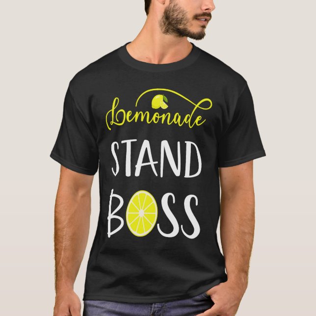 Camiseta Lemonade Stand Boss CEO Lemon Crew Fun Entrepreneu (Anverso)