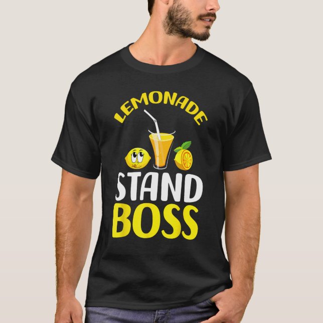 Camiseta Lemonade Stand Boss Funny lemonade verano (Anverso)