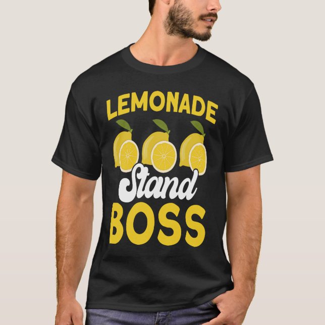 Camiseta Lemonade Stand Boss Lemon Juice Business Citrus Le (Anverso)