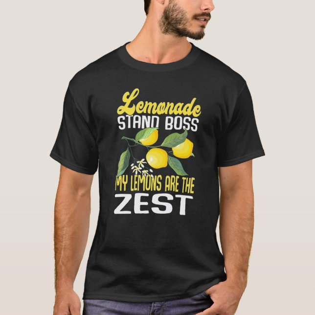 Camiseta Lemonade Stand Boss My Lemons Are The Zest  Lemona (Anverso)