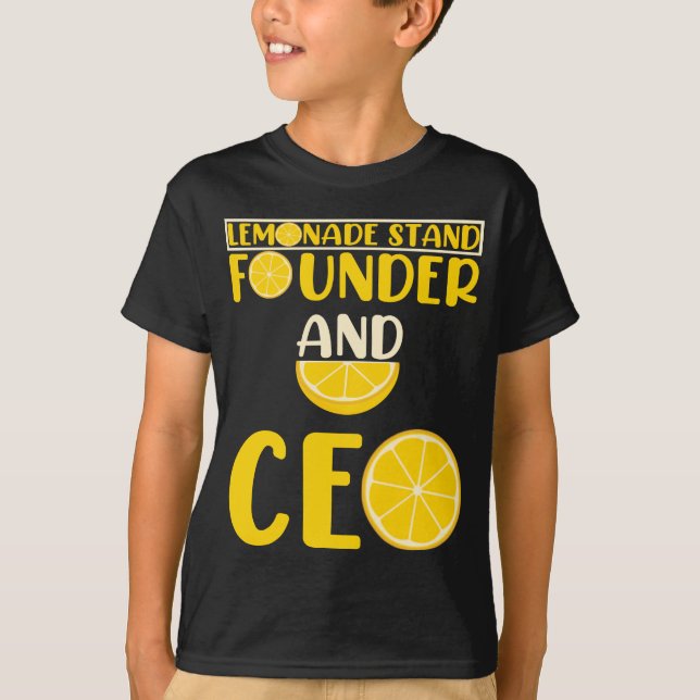 Camiseta Lemonade Stand Boys Chica Funny CEO (Anverso)
