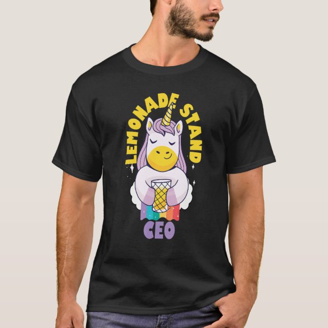 Camiseta Lemonade Stand Ceo Para Niños Emprendedores Unicor (Anverso)