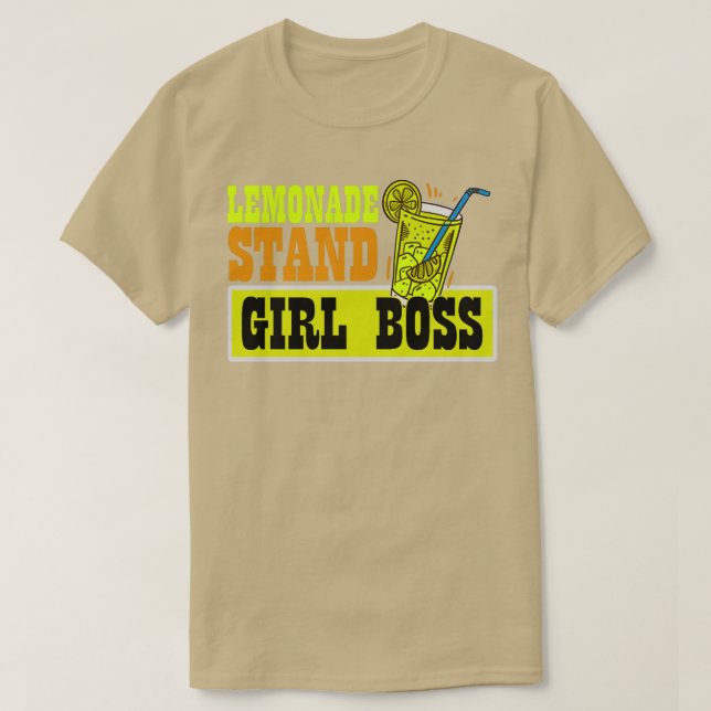 Camiseta Lemonade Stand Chica Boss Funny Lemon Juice Busine (Diseño del anverso)