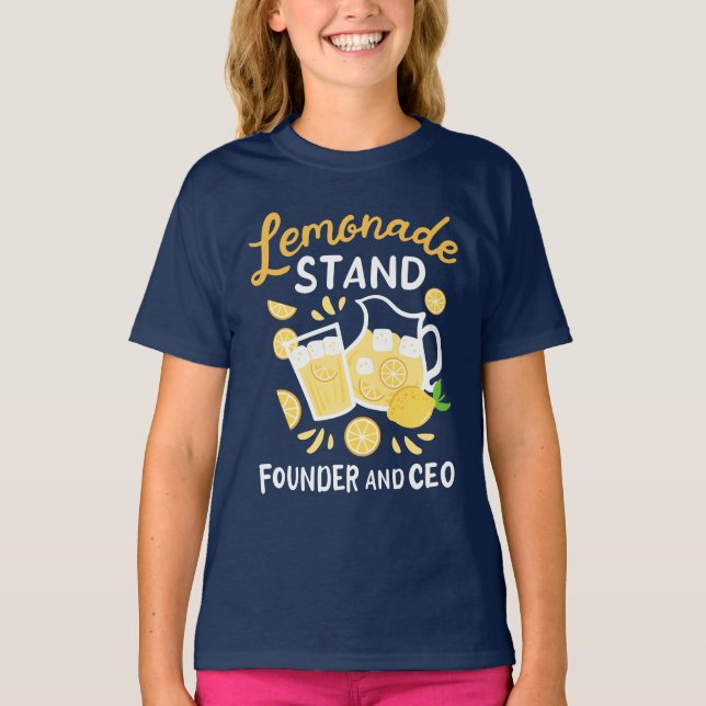 Camiseta Lemonade Stand Fundador CEO Small Business Propiet (Anverso)