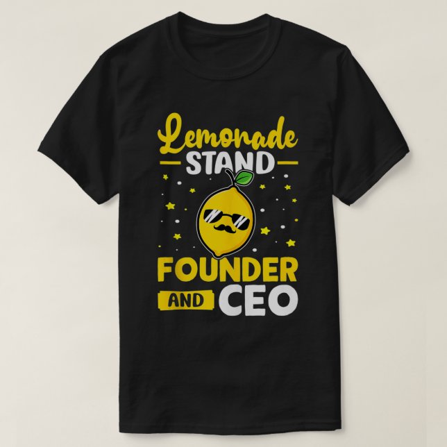 Camiseta Lemonade Stand Fundador Y CEO (Diseño del anverso)