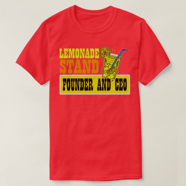 Camiseta Lemonade Stand Fundador Y CEO Funny Juice B (Diseño del anverso)