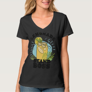 Camiseta Lemonade Stand Jefe de Jugo de Limón Citrus Summer