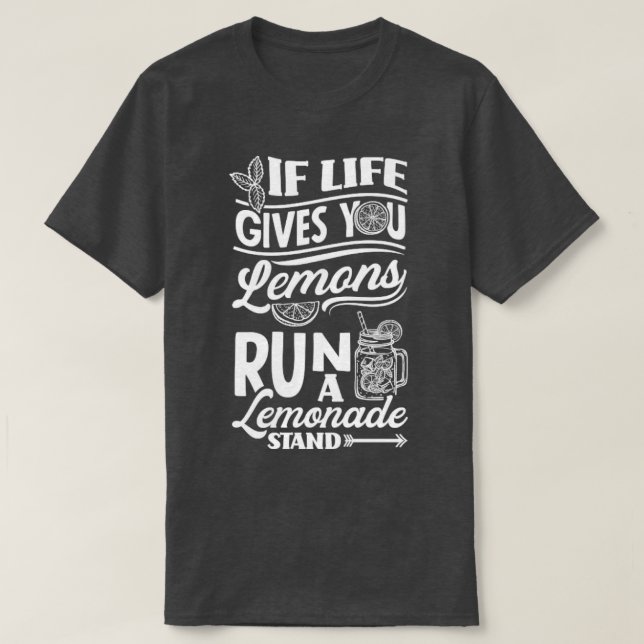 Camiseta Lemonade Stand Lemon Juez Store Si La Vida Te Da (Diseño del anverso)