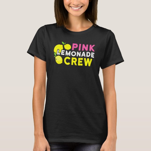 Camiseta Lemonade Stand Rosa Lemonade Crew Summer Fruem (Anverso)