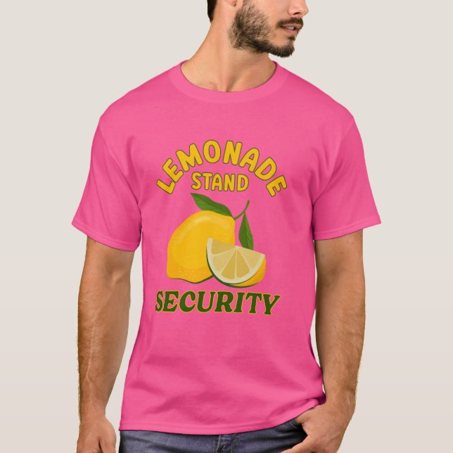 Camiseta Lemonade Stand Security Boss Lemon Juice Lover Sum (Anverso)