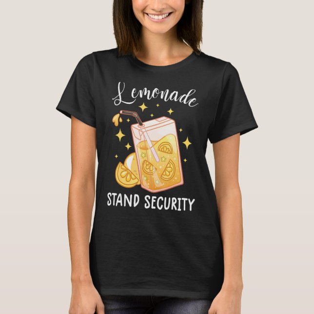 Camiseta Lemonade Stand Security Lemon Juice Lemonade Crew (Anverso)
