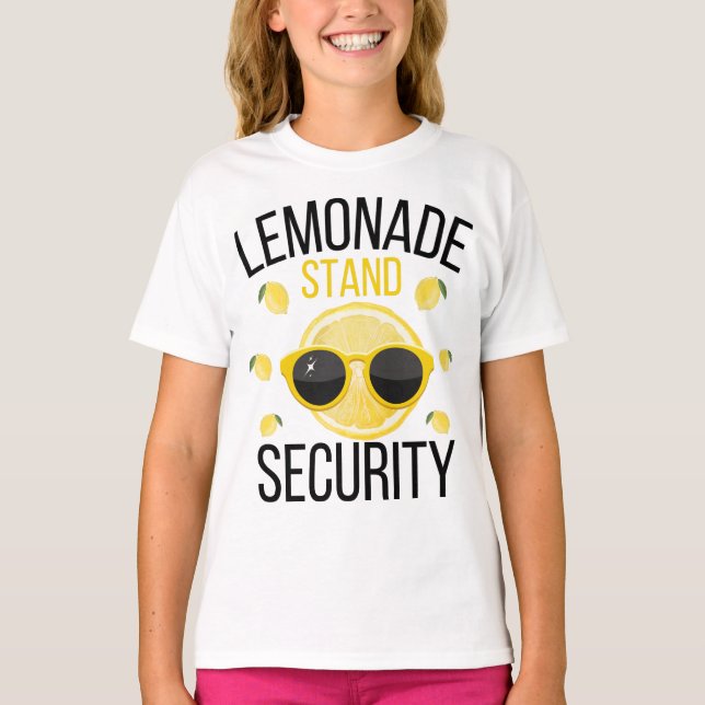 Camiseta Lemonade Stand Security Para Niños Fiesta De Veran (Anverso)