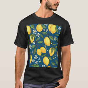 Camiseta Lemones Amarillos: Patrón de fruta tropical.
