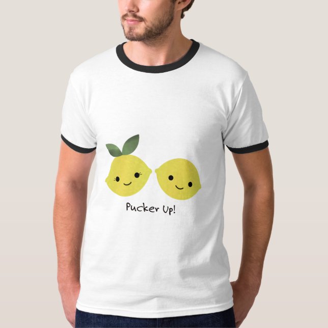 Camiseta Lemones divertidos de Pucker Up (Anverso)