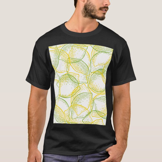 Camiseta Lemones y Limes: Patrón fresco. (Anverso)