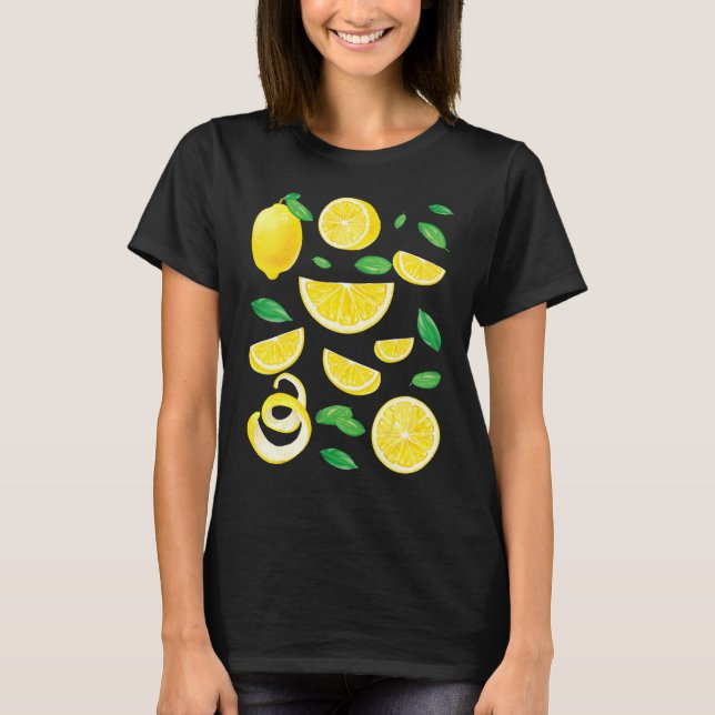 Camiseta Lemons Lemon Slices Fruit Slices Lemonade Citrus S (Anverso)