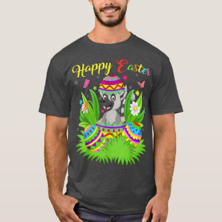 Camiseta Lemur Animal Lover Floral Easter Egy Funny Lemur E