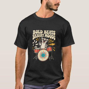 Camiseta Lémur Baterista Ritmos Audaces Estados de Ánimo Br