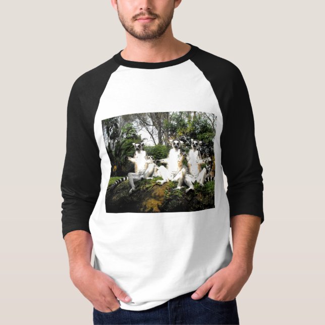 Camiseta Lémur de cola anillada calentándose en España (Anverso)