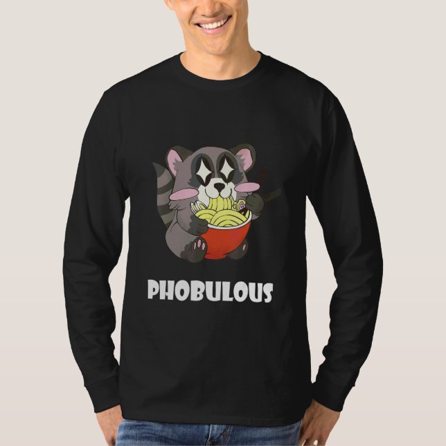 Camiseta Lémur de juego de palabras con comida Pho King Com (Anverso)