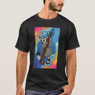 Camiseta Lemur de mono lindo