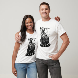 Camiseta Lémur Desbordado Doble Exposición