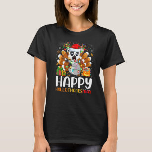 Camiseta Lémur Halloween Navidad Feliz Hallothanksmas