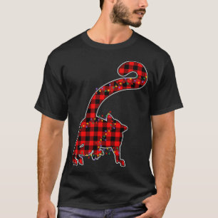 Camiseta Lemur Lemur de búfalo de color rojo con luz Pajama