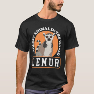 Camiseta Lemur Lemurs con cola de anillo de animal más fría