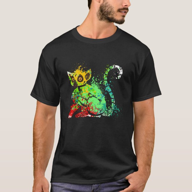 Camiseta Lemur Madagascar lindo Lemurs (Anverso)