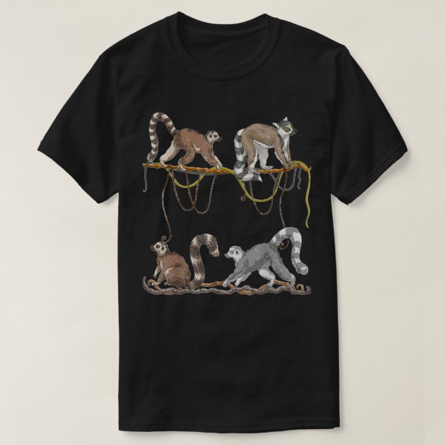 Camiseta Lemur malgache en el zoológico de Sifakas (Diseño del anverso)