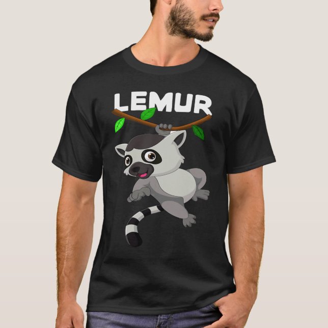 Camiseta Lemur Monkey I Cute Lemur I Kids Lemur (Anverso)
