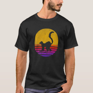 Camiseta Lémur Retro Vintage Lémur  Lémur Cool