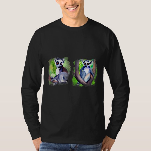 Camiseta Lemur   Ring Tailed Cute Primate (Anverso)